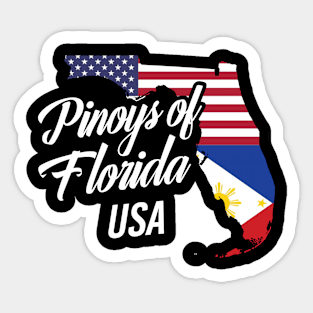 Filipinos of Florida Design for Proud Fil-Ams Sticker